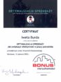 Certyfikaty - Iweta Burda