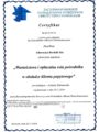 Certyfikat - Ida Głowacka-Berdzik